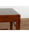 Chinese Qing Dynasty Period 19th Century Side Table with Humpback Stretchers-9. Asian & Chinese Furniture, Art, Antiques, Vintage Home Décor for sale at FEA Home
