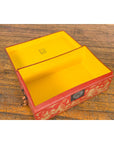 Chinese Red Lacquered Blanket Chest with Gilt Motifs and Guardian Lions-6. Asian & Chinese Furniture, Art, Antiques, Vintage Home Décor for sale at FEA Home