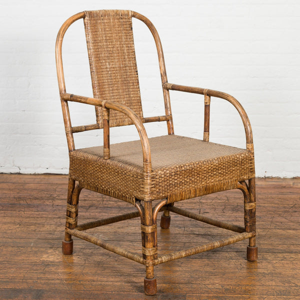 Vintage bamboo deals rattan chairs