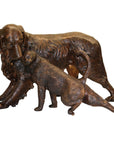 Dog and Cat Bronze Garden Statue, "Opposites Attract"-1. Asian & Chinese Furniture, Art, Antiques, Vintage Home Décor for sale at FEA Home