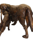 Dog and Cat Bronze Garden Statue, "Opposites Attract"-6. Asian & Chinese Furniture, Art, Antiques, Vintage Home Décor for sale at FEA Home