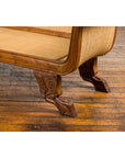 Dutch Colonial Javanese Teak Settee w/ Inset Woven Rattan, SKU , image 12