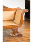 Dutch Colonial Javanese Teak Settee w/ Inset Woven Rattan, SKU , image 14