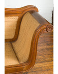 Dutch Colonial Javanese Teak Settee w/ Inset Woven Rattan, SKU , image 16