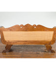 Dutch Colonial Javanese Teak Settee w/ Inset Woven Rattan, SKU , image 8