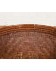 Hand Woven Rattan and Bamboo Thai 19th Century Grain Basket with Tapering Lines-16. Asian & Chinese Furniture, Art, Antiques, Vintage Home Décor for sale at FEA Home