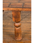 Indian 19th Century Wood Bullock Cart Made into a Coffee Table with Iron Details-11. Asian & Chinese Furniture, Art, Antiques, Vintage Home Décor for sale at FEA Home