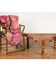 Indian 19th Century Wood Bullock Cart Made into a Coffee Table with Iron Details-3. Asian & Chinese Furniture, Art, Antiques, Vintage Home Décor for sale at FEA Home