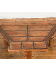 Indian 19th Century Wood Bullock Cart Made into a Coffee Table with Iron Details-4. Asian & Chinese Furniture, Art, Antiques, Vintage Home Décor for sale at FEA Home