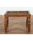 Antique Window Grate Made into a Side Table with Turned Baluster Legs-10. Asian & Chinese Furniture, Art, Antiques, Vintage Home Décor for sale at FEA Home