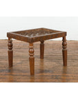 Antique Window Grate Made into a Side Table with Turned Baluster Legs-2. Asian & Chinese Furniture, Art, Antiques, Vintage Home Décor for sale at FEA Home