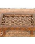 Antique Window Grate Made into a Side Table with Turned Baluster Legs-4. Asian & Chinese Furniture, Art, Antiques, Vintage Home Décor for sale at FEA Home