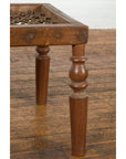 Antique Window Grate Made into a Side Table with Turned Baluster Legs-8. Asian & Chinese Furniture, Art, Antiques, Vintage Home Décor for sale at FEA Home