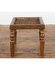 Antique Window Grate Made into a Side Table with Turned Baluster Legs-9. Asian & Chinese Furniture, Art, Antiques, Vintage Home Décor for sale at FEA Home