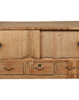 Japanese Early 20th Century Low Storage Cabinet with Sliding Doors and Drawers-1. Asian & Chinese Furniture, Art, Antiques, Vintage Home Décor for sale at FEA Home