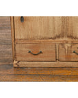 Japanese Early 20th Century Low Storage Cabinet with Sliding Doors and Drawers-7. Asian & Chinese Furniture, Art, Antiques, Vintage Home Décor for sale at FEA Home