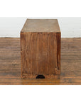 Japanese Early 20th Century Low Storage Cabinet with Sliding Doors and Drawers-9. Asian & Chinese Furniture, Art, Antiques, Vintage Home Décor for sale at FEA Home