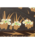 Japanese Late Meiji Period Black Lacquer Blanket Chest with Golden Painted Décor-17. Asian & Chinese Furniture, Art, Antiques, Vintage Home Décor for sale at FEA Home