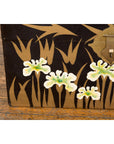 Japanese Late Meiji Period Black Lacquer Blanket Chest with Golden Painted Décor-9. Asian & Chinese Furniture, Art, Antiques, Vintage Home Décor for sale at FEA Home