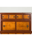 Japanese Taishō Mizuya Dansu Kitchen Two Toned Cabinet with Sliding Doors - image 9