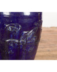 Large Antique 19th Century Thai Cobalt Blue Martaban Jar with Raised Motifs-14. Asian & Chinese Furniture, Art, Antiques, Vintage Home Décor for sale at FEA Home