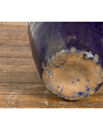 Large Antique 19th Century Thai Cobalt Blue Martaban Jar with Raised Motifs-17. Asian & Chinese Furniture, Art, Antiques, Vintage Home Décor for sale at FEA Home