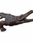 Large Bronze Walking Alligator Statue-3. Asian & Chinese Furniture, Art, Antiques, Vintage Home Décor for sale at FEA Home