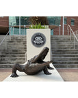 Large Bronze Walking Alligator Statue-7. Asian & Chinese Furniture, Art, Antiques, Vintage Home Décor for sale at FEA Home