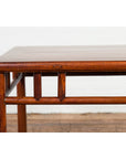 Late Qing Dynasty 1900s Table with Open Apron and Pillar Strut Motifs-10. Asian & Chinese Furniture, Art, Antiques, Vintage Home Décor for sale at FEA Home