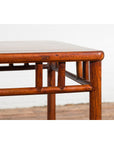 Late Qing Dynasty 1900s Table with Open Apron and Pillar Strut Motifs-11. Asian & Chinese Furniture, Art, Antiques, Vintage Home Décor for sale at FEA Home