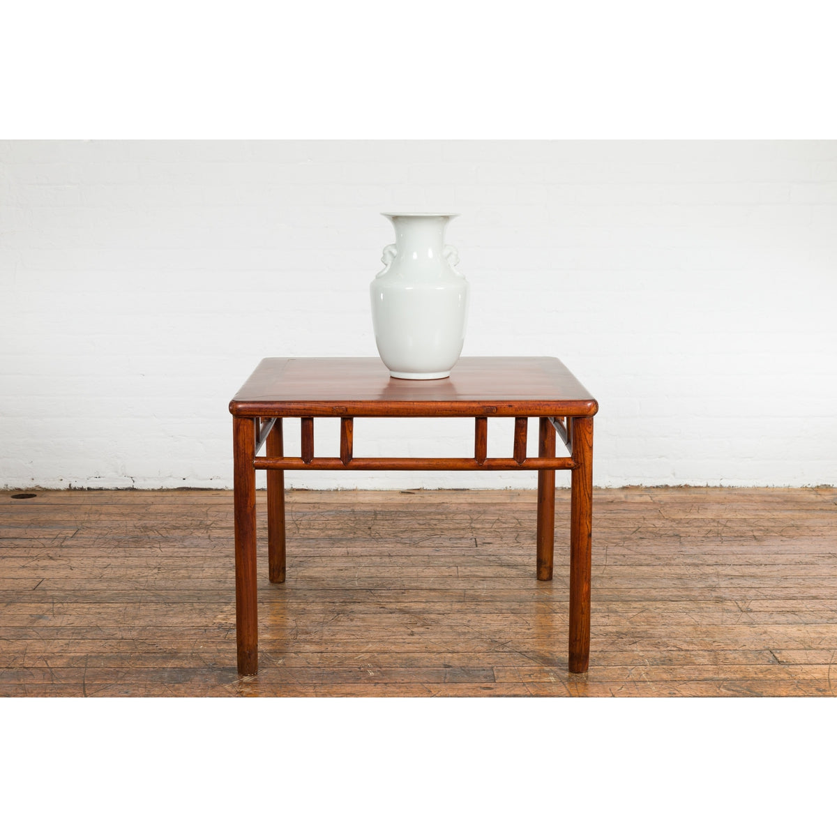 Late Qing Dynasty 1900s Table with Open Apron and Pillar Strut Motifs-4. Asian & Chinese Furniture, Art, Antiques, Vintage Home Décor for sale at FEA Home