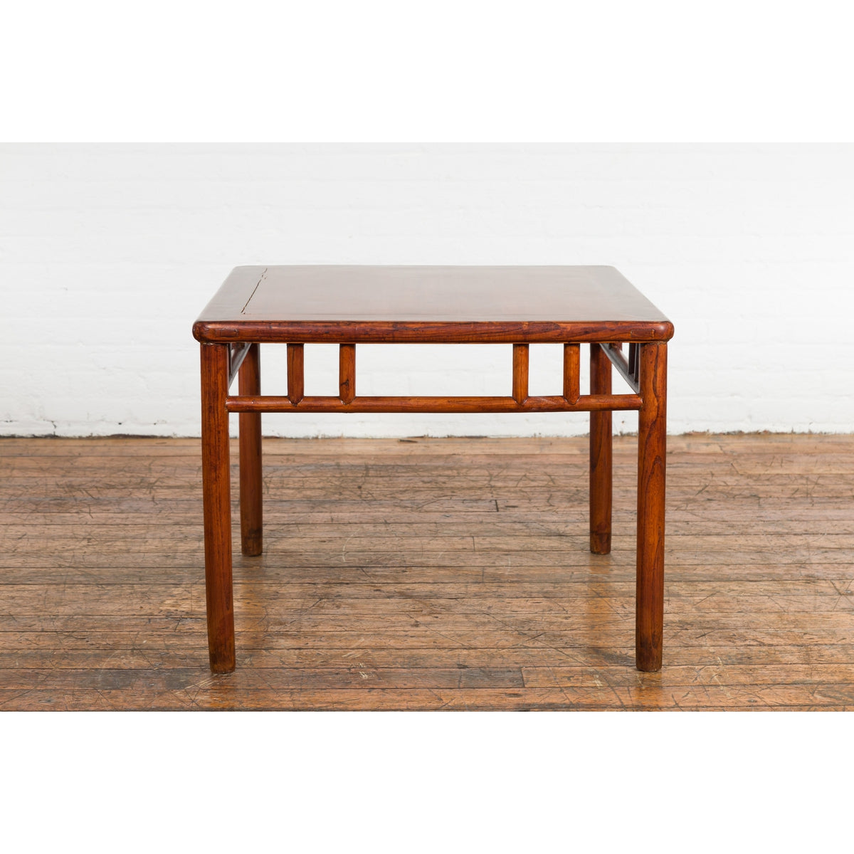 Late Qing Dynasty 1900s Table with Open Apron and Pillar Strut Motifs-6. Asian & Chinese Furniture, Art, Antiques, Vintage Home Décor for sale at FEA Home
