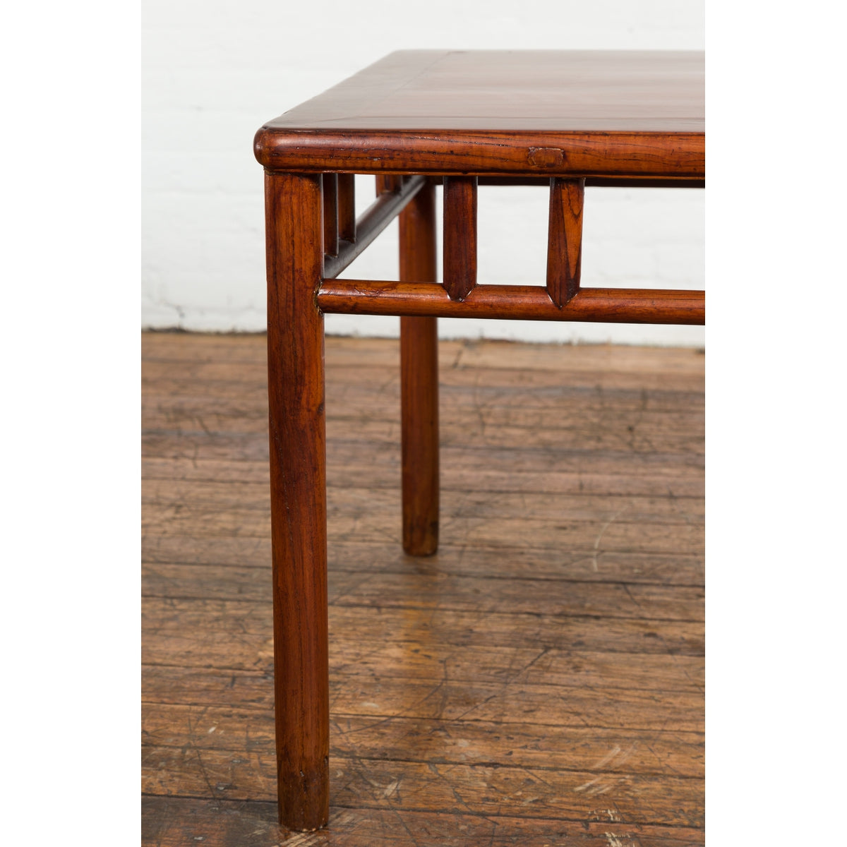 Late Qing Dynasty 1900s Table with Open Apron and Pillar Strut Motifs-7. Asian & Chinese Furniture, Art, Antiques, Vintage Home Décor for sale at FEA Home
