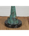 Life-Size Bronze Sculpture of a Diving Eagle on Black Marble Base-18. Asian & Chinese Furniture, Art, Antiques, Vintage Home Décor for sale at FEA Home