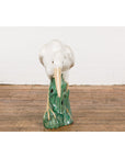 Lifesize Chinese Vintage White and Cream Glazed Ceramic Heron Bird Sculpture-15. Asian & Chinese Furniture, Art, Antiques, Vintage Home Décor for sale at FEA Home