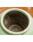 Oversized Vintage Chinese Celadon Glazed Water Vessel with Tapering Lines-4. Asian & Chinese Furniture, Art, Antiques, Vintage Home Décor for sale at FEA Home