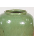 Oversized Vintage Chinese Celadon Glazed Water Vessel with Tapering Lines-5. Asian & Chinese Furniture, Art, Antiques, Vintage Home Décor for sale at FEA Home