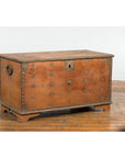 Rustic Indonesian 19th Century Wooden Blanket Chest with Brass Accents-10. Asian & Chinese Furniture, Art, Antiques, Vintage Home Décor for sale at FEA Home