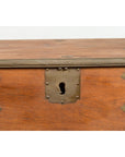 Rustic Indonesian 19th Century Wooden Blanket Chest with Brass Accents-18. Asian & Chinese Furniture, Art, Antiques, Vintage Home Décor for sale at FEA Home