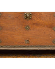 Rustic Indonesian 19th Century Wooden Blanket Chest with Brass Accents-19. Asian & Chinese Furniture, Art, Antiques, Vintage Home Décor for sale at FEA Home