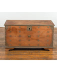 Rustic Indonesian 19th Century Wooden Blanket Chest with Brass Accents-3. Asian & Chinese Furniture, Art, Antiques, Vintage Home Décor for sale at FEA Home