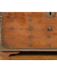 Rustic Indonesian 19th Century Wooden Blanket Chest with Brass Accents-7. Asian & Chinese Furniture, Art, Antiques, Vintage Home Décor for sale at FEA Home