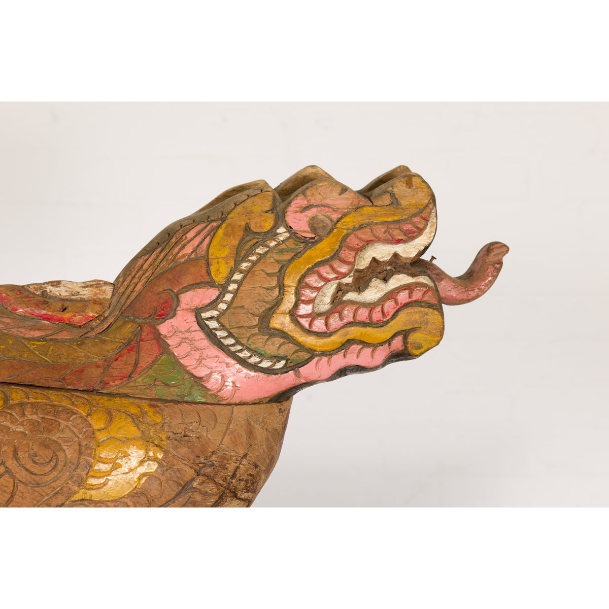 Polychromatic Guardian Lion Prayer Box-10. Asian & Chinese Furniture, Art, Antiques, Vintage Home Décor for sale at FEA Home