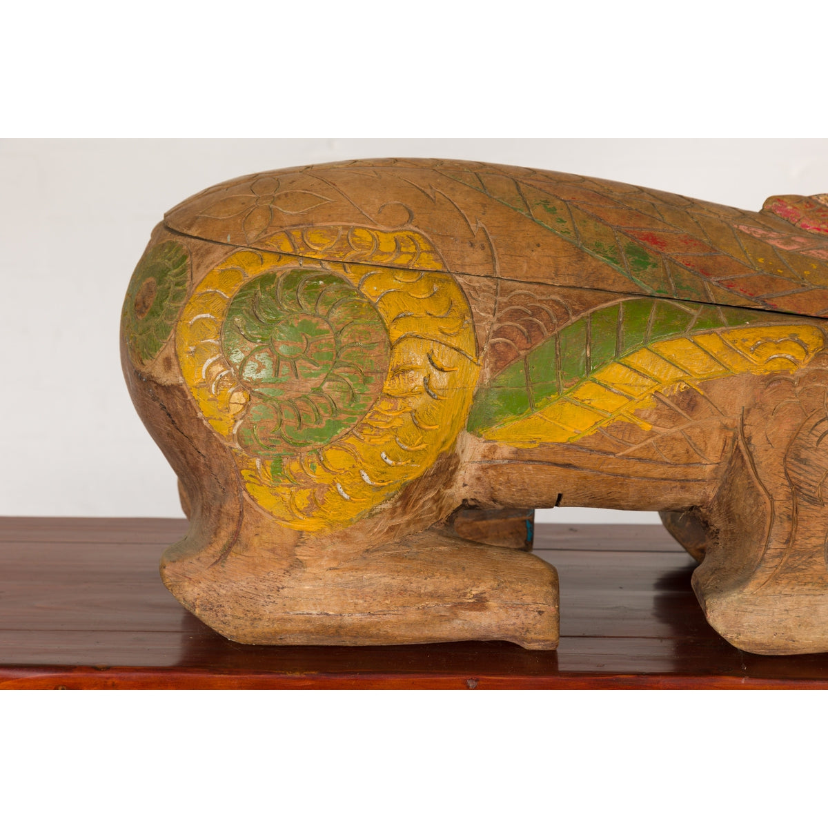 Polychromatic Guardian Lion Prayer Box-12. Asian & Chinese Furniture, Art, Antiques, Vintage Home Décor for sale at FEA Home
