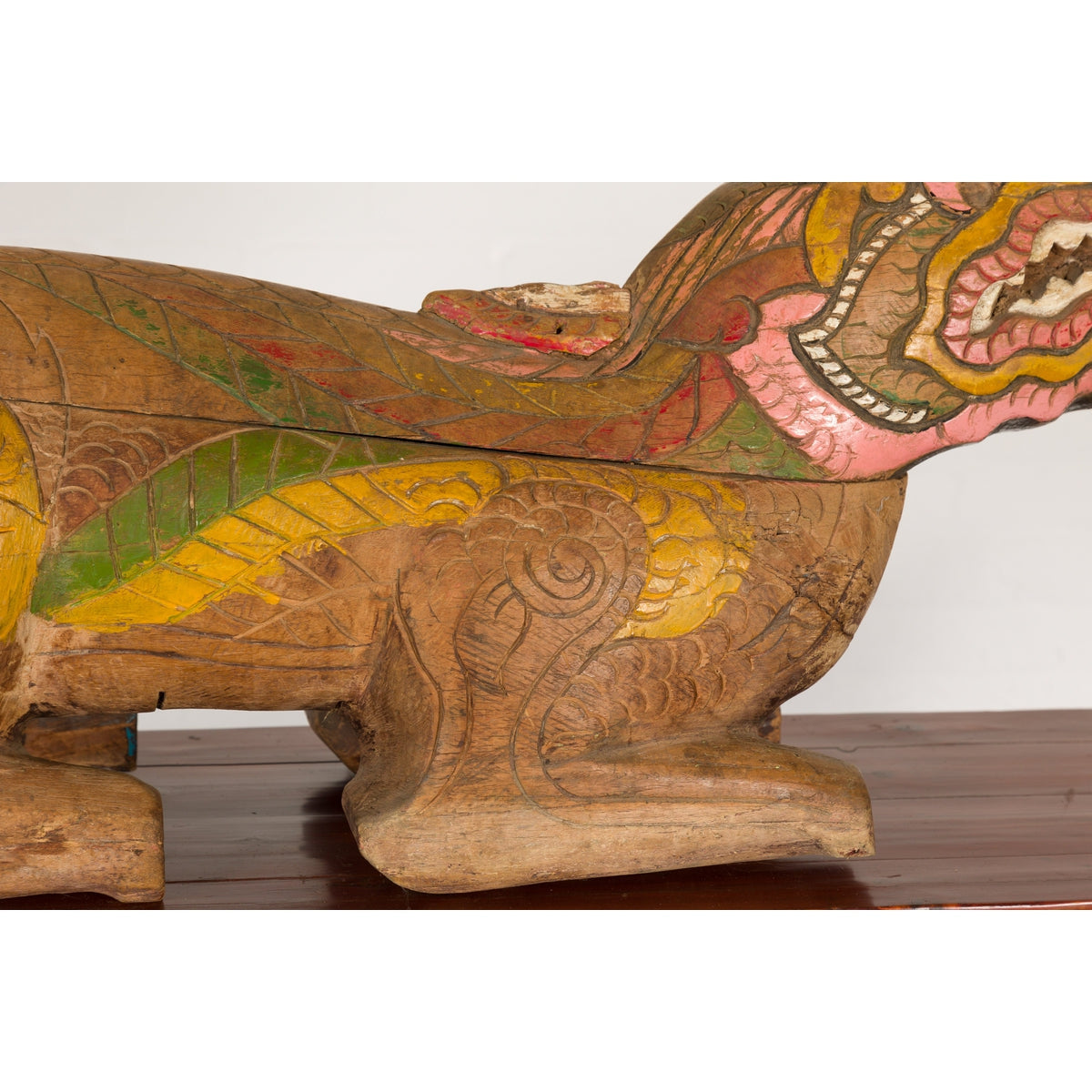 Polychromatic Guardian Lion Prayer Box-13. Asian & Chinese Furniture, Art, Antiques, Vintage Home Décor for sale at FEA Home