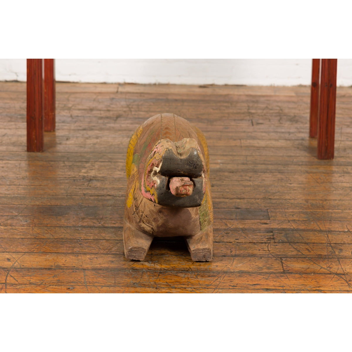 Polychromatic Guardian Lion Prayer Box-19. Asian & Chinese Furniture, Art, Antiques, Vintage Home Décor for sale at FEA Home