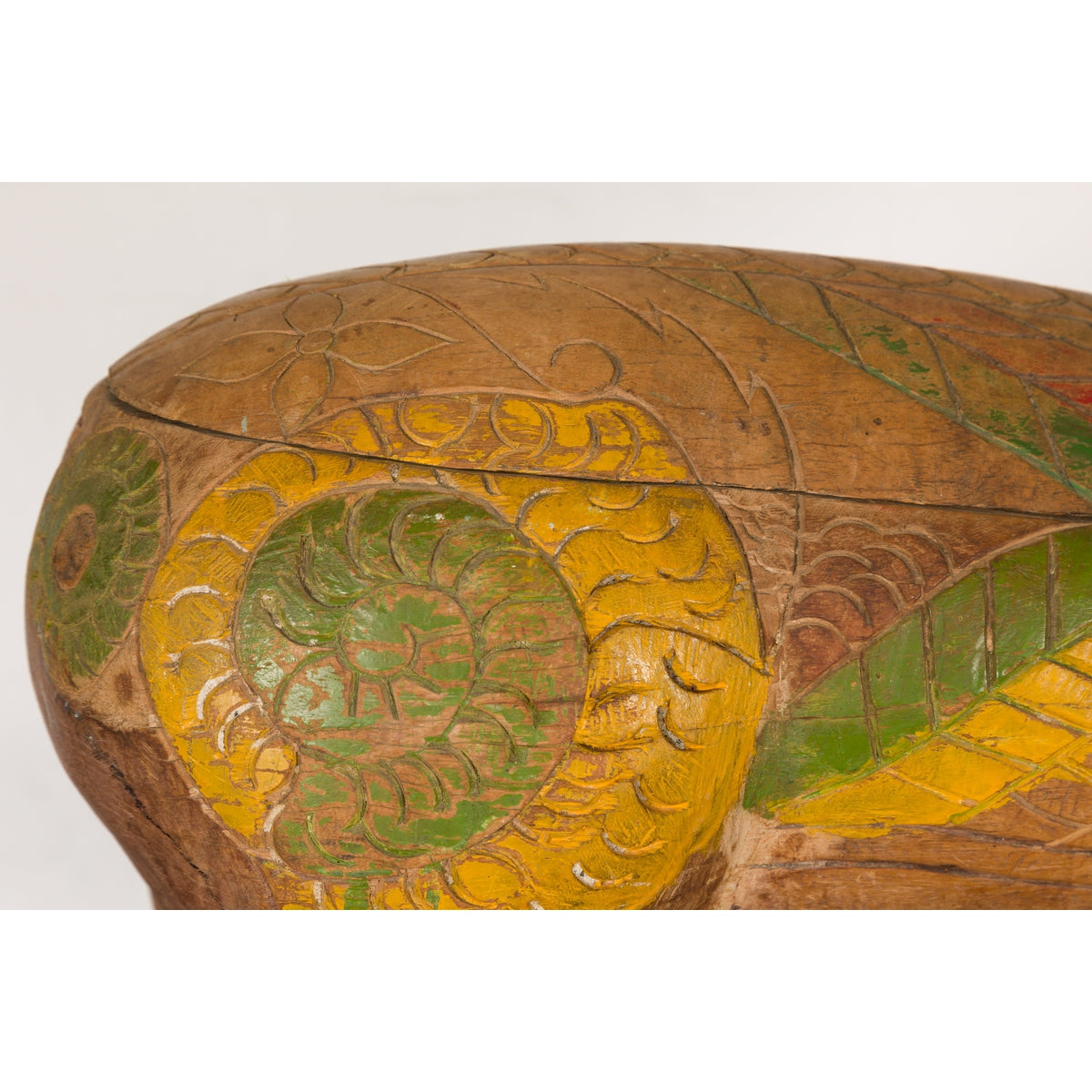 Polychromatic Guardian Lion Prayer Box-7. Asian & Chinese Furniture, Art, Antiques, Vintage Home Décor for sale at FEA Home