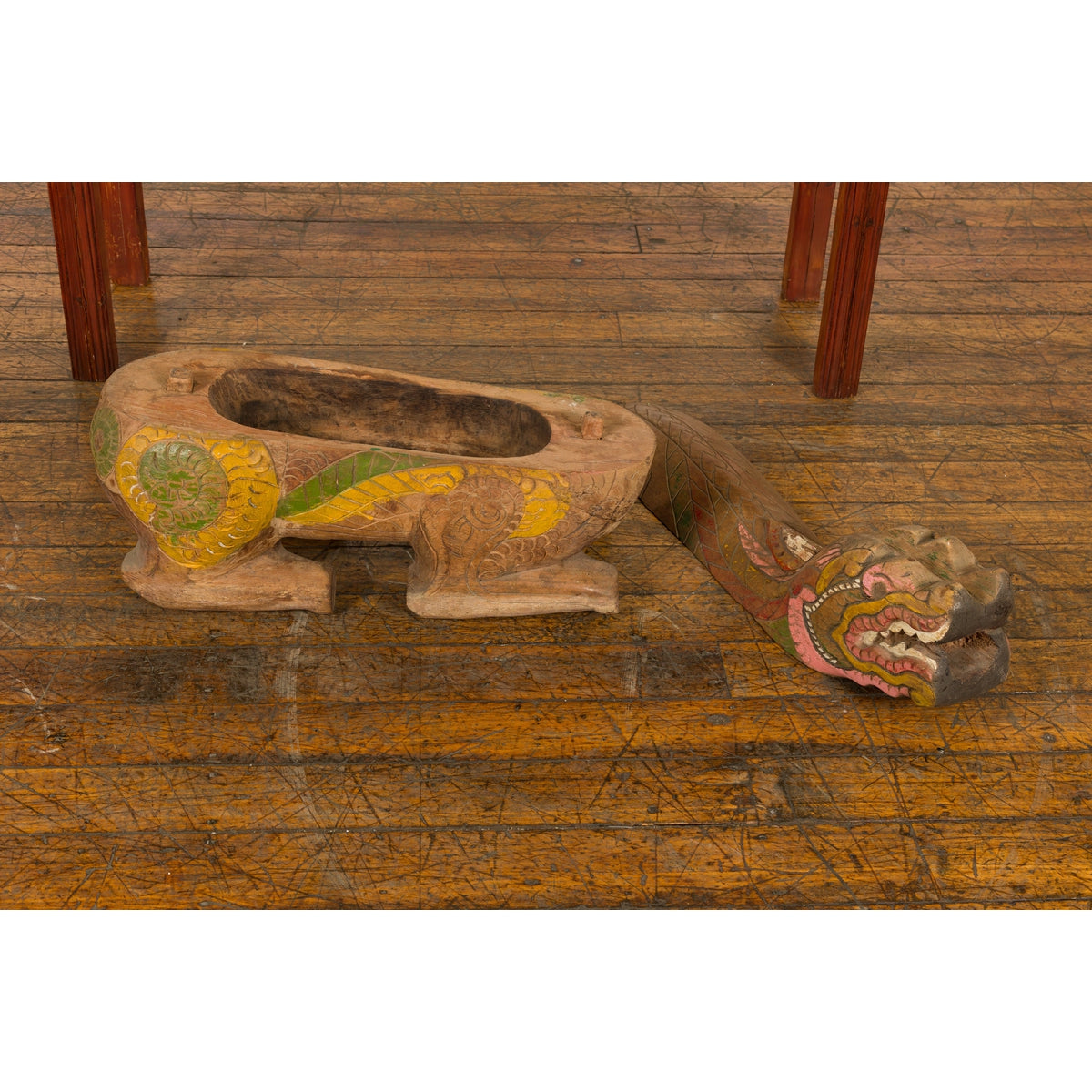 Polychromatic Guardian Lion Prayer Box-8. Asian & Chinese Furniture, Art, Antiques, Vintage Home Décor for sale at FEA Home