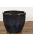 Thai Vintage Oversized Shigaraki Style Namako Glazed Planter with Wave Effects-11. Asian & Chinese Furniture, Art, Antiques, Vintage Home Décor for sale at FEA Home