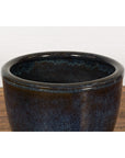 Thai Vintage Oversized Shigaraki Style Namako Glazed Planter with Wave Effects-5. Asian & Chinese Furniture, Art, Antiques, Vintage Home Décor for sale at FEA Home